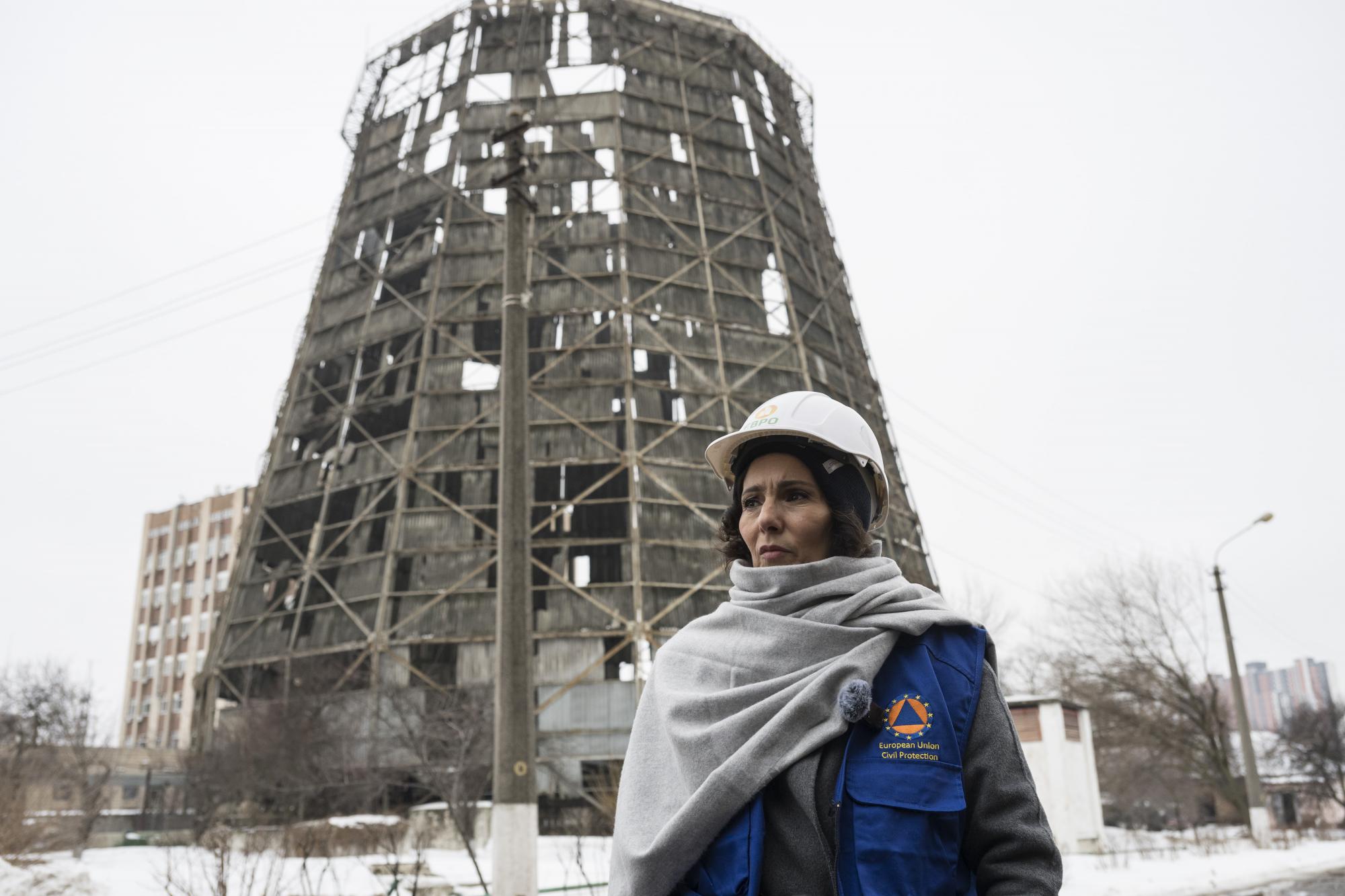 EU aided 9 million Ukrainians, but won't fill US role: Interview with Commissioner Hadja Lahbib